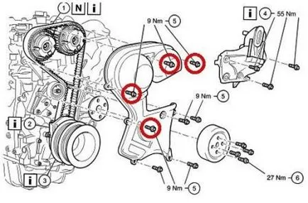Hogyan cserélje ki a vezérműszíjat a Ford Focus 2 saját kezűleg
