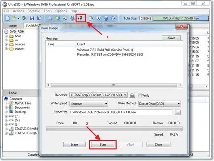 Hogyan éget a képet a lemezre létrehozni Windows telepítőlemezt a Windows 7 (XP, Vista, 8), (kép) Hogyan éget a képet a lemezre létrehozni Windows telepítőlemezt a Windows 7 (XP, Vista, 8)