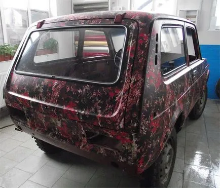 Camouflage az autó, és hogyan kell festeni álcázás szalagos