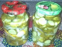 Canning cukkini az uborka télen a legjobb receptek hazai készítmények - a képernyő egy sor - női