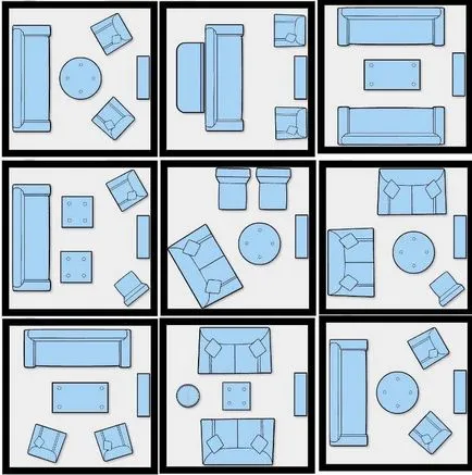 Szép design bútorok a lakásban kiválasztása, elhelyezés szabályai