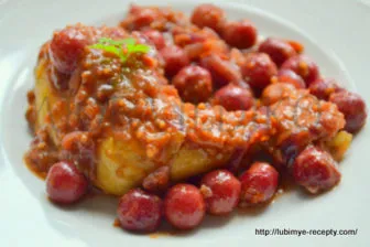 Csirke cseresznye - a recept egy fotó