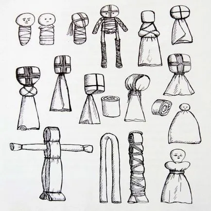 Doll motanka - kivédjék a kezüket (saját) Doll motanka - tolta saját kezűleg