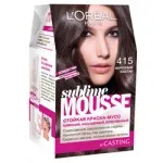 Loreal Sublim mousse - a paletta a hajfesték színek, a legjobb hajfesték
