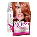 Loreal Sublim mousse - a paletta a hajfesték színek, a legjobb hajfesték