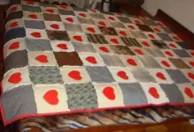 Patchwork takaró kezük rendszerek fotókkal, hogyan kell varrni, a mester osztályt kezdők, lépésről lépésre