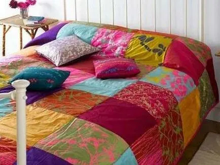 Patchwork takaró kezével kezdőknek patchwork mester, stílust rendszer, hogyan kell varrni,