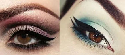 Smink Smokey Eyes barna szeme kép, lépésről lépésre