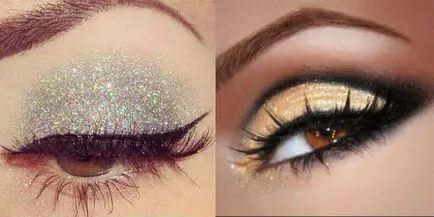 Smink Smokey Eyes barna szeme kép, lépésről lépésre