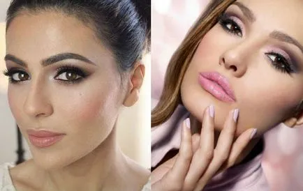 Smink Smokey Eyes barna szeme kép, lépésről lépésre