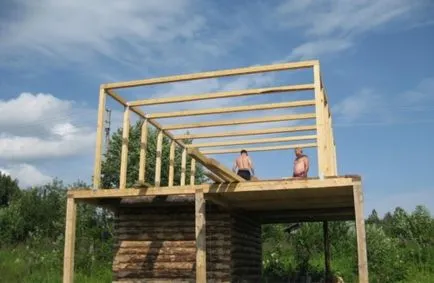 Manzárdtető kezét lépésről lépésre video, méretrajzokat