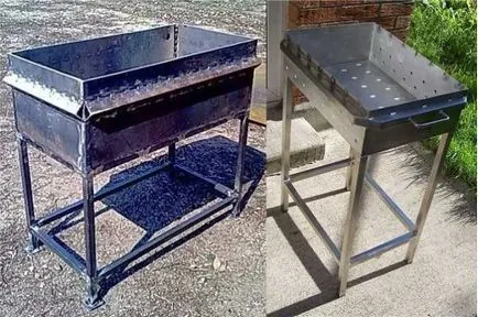 fém rács kezeddel helyhez kötött, hordozható, előre gyártott