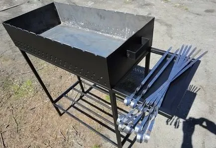 fém barbecue saját kezűleg a fényképek mérete és utasítások