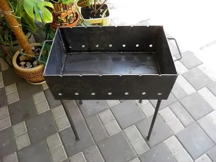 fém barbecue saját kezűleg a fényképek mérete és utasítások