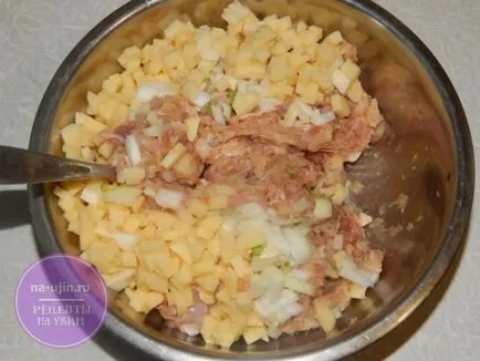 Manty csirkével és burgonyával - recept a vacsora