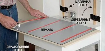 Mesterkurzus hogyan akasztani egy tükör a fürdőszobában csempe magad (cserép) Mesterkurzus hogyan akasztani egy tükör a fürdőszobában csempe magad