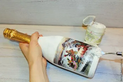 Mester osztályban öltözködés üveg pezsgőt a technika decoupage - Fair Masters - manuális (master class) Mester osztályban öltözködés üveg pezsgőt a technika decoupage - Fair Masters - Hand