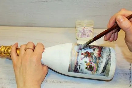 Mester osztályban öltözködés üveg pezsgőt a technika decoupage - Fair Masters - manuális (decoupage workshop) Mester osztályban öltözködés üveg pezsgőt a technika decoupage - Fair Masters - Hand