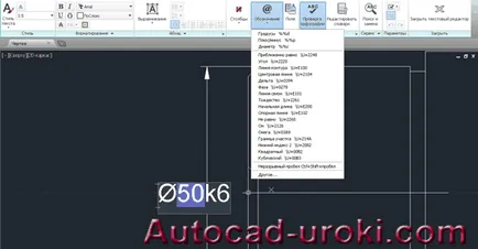 Méretezésénél rajzot az AutoCAD