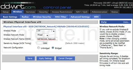 Beállítás dir-router 320 hozzáférési pontként