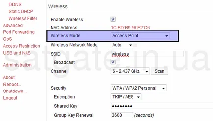 Beállítás dir-router 320 hozzáférési pontként