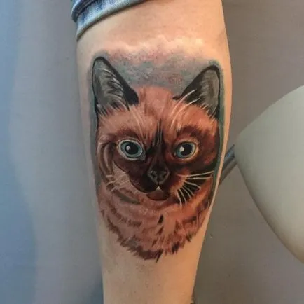 A jelen érték tetoválás cat (cat) A valódi jelentése a tetoválás macska
