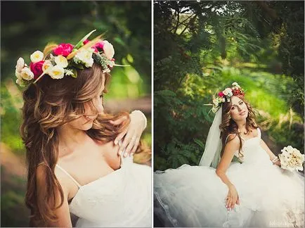 A kép egy menyasszony koszorú