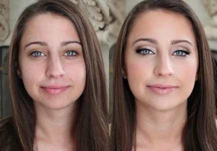 Anti-aging smink tippek sminkesek Photo példák (például az árnyékok használt bázisok) Anti-aging smink tippek sminkesek Photo példák