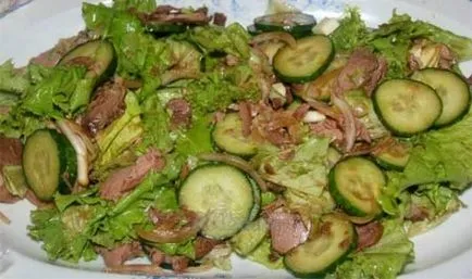 Marha saláta uborka néhány saját receptek (marhahús uborkasalátával) Marha saláta uborka néhány saját recept