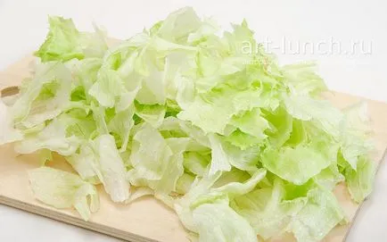 Cézár saláta csirkével - lépésről lépésre recept fotók (csirke) Cézár saláta csirkével - lépésről lépésre recept fotók