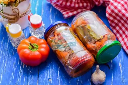 Saláta uborka, paradicsom és a sárgarépa „Moszkva” a télen egy lépésről lépésre recept fotók (paradicsom és a sárgarépa) Saláta uborka, paradicsom és a sárgarépa „Moszkva” a tél egy lépésről lépésre recept fotók