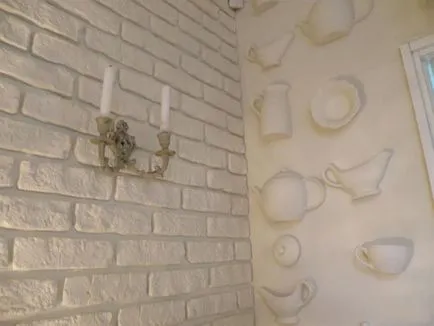 Utánzat falazat a kezüket