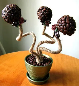 Crafts kávébab vagy kávébab dekoráció