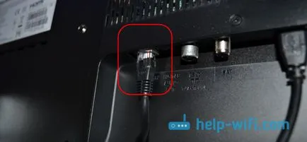 TV Philips csatlakozni az internetre a hálózati kábelt (LAN), egy router