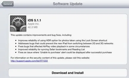 Hasznos tippeket, hogyan kell frissíteni iOS ipad