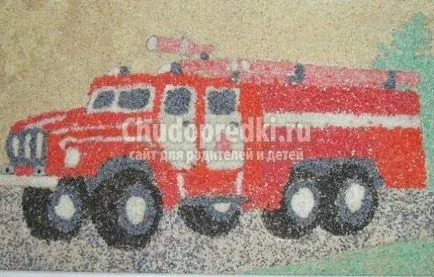 tűzoltók kézműves