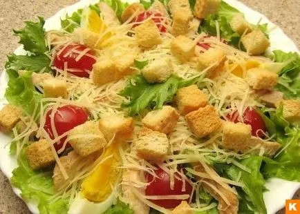 Lépésről lépésre recept saláta - Caesar