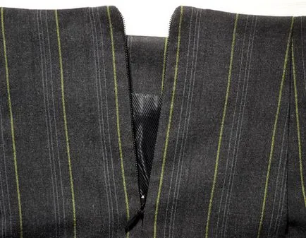 Blind villám, feldolgozási technológia süllyesztett szoknya cipzárral (Zipper süllyesztett) Vak cipzár feldolgozási technológia rejtett cipzár szoknya