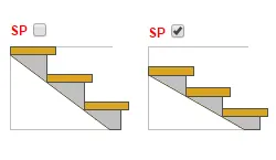 Kiszámítása egyenes lépcső a string (létra) méretű Kiszámítása egyenes lépcső a húr méretét