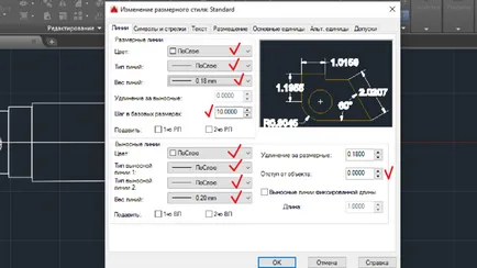 Méretek AutoCAD