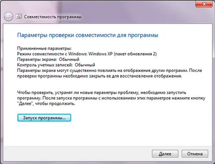 kompatibilitási módban windows
