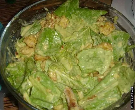 Cézár saláta recept