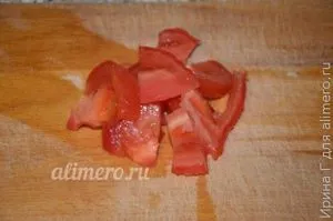 Saláta a burgonya és a paradicsom