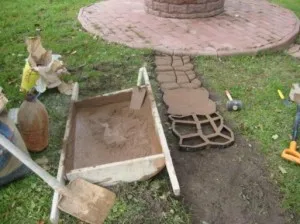 Kerti út betonból kezük előnyeiről és hátrányairól