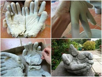 Kerti figurák betonból kezük (kert) Kerti figurák betonból kezük