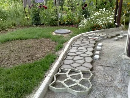 Kerti út betonból kezük előnyeiről és hátrányairól
