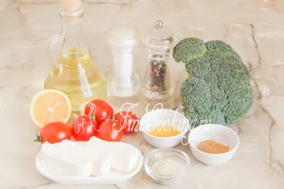 Saláta brokkoli és paradicsom - egy recept fotó (saláta) Saláta brokkoli és paradicsom - a recept egy fotó