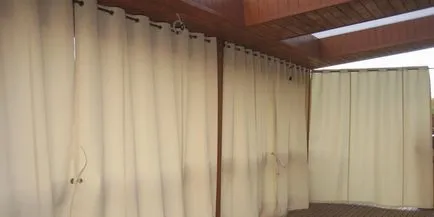 Rolók tornácok és arbors - kiváló megoldást adni, kertvárosi övezetben vagy terasz