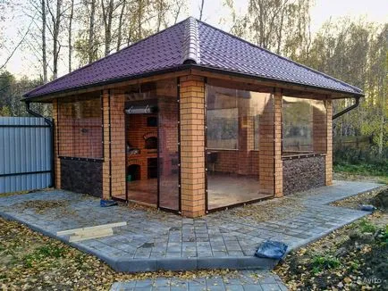 Függönyök pavilonba, és tornácok - 100 fotó ötletek