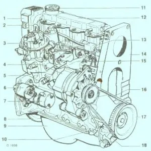Ki- és beszerelése a motor Opel Corsa (beállítás) Ki- és beszerelése a motor Opel Corsa